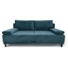 Прямой диван Даллас Синий велюр