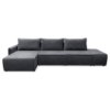 Угловой диван Киото Мах Графитовый велюр