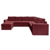 П-образный диван Стаббен Красный плюш