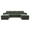 П-образный диван Карлстад Зеленый Велюр 