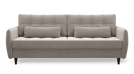 Диван прямой Ультра Молочный велюр