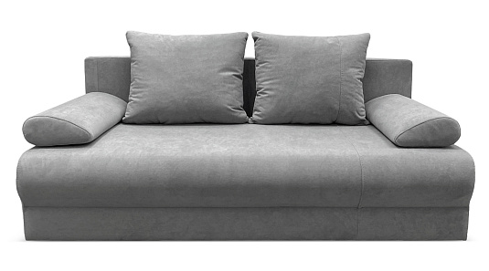 Прямой диван еврокнижка Аверсо Серый