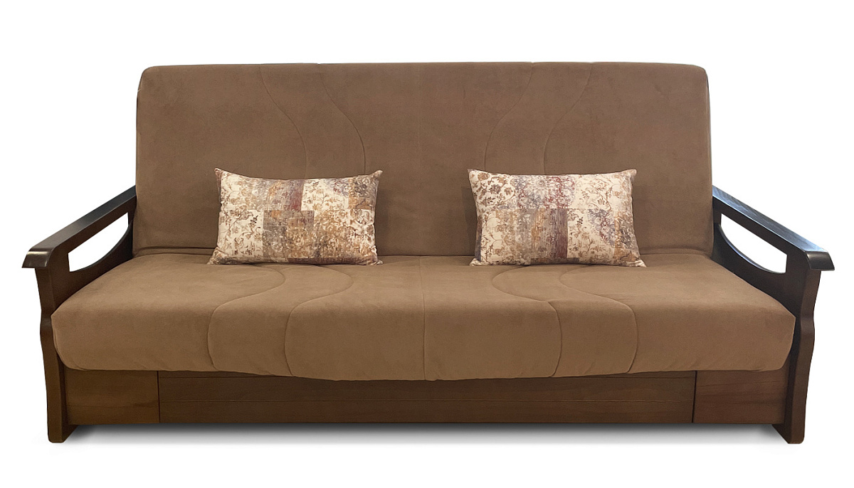 Прямой диван Аванти ФД Коричневый / рисунок