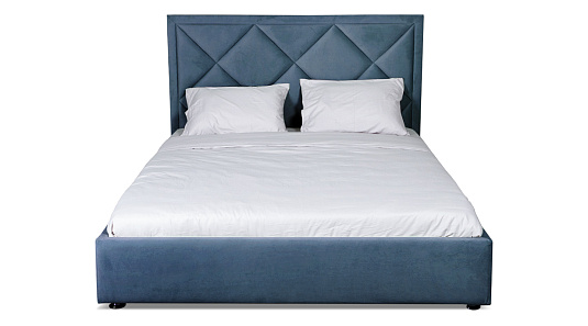 Кровать Дерби Синий  с подъемным механизмом